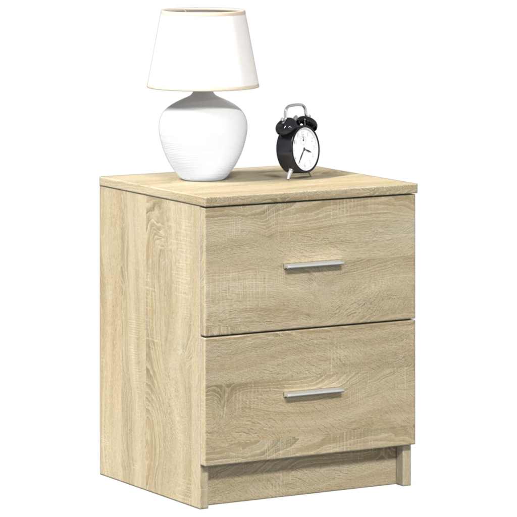 Bedside Cabinets 2 Pieces with 2 Drawers Sonoma Oak 40x36x50 cm