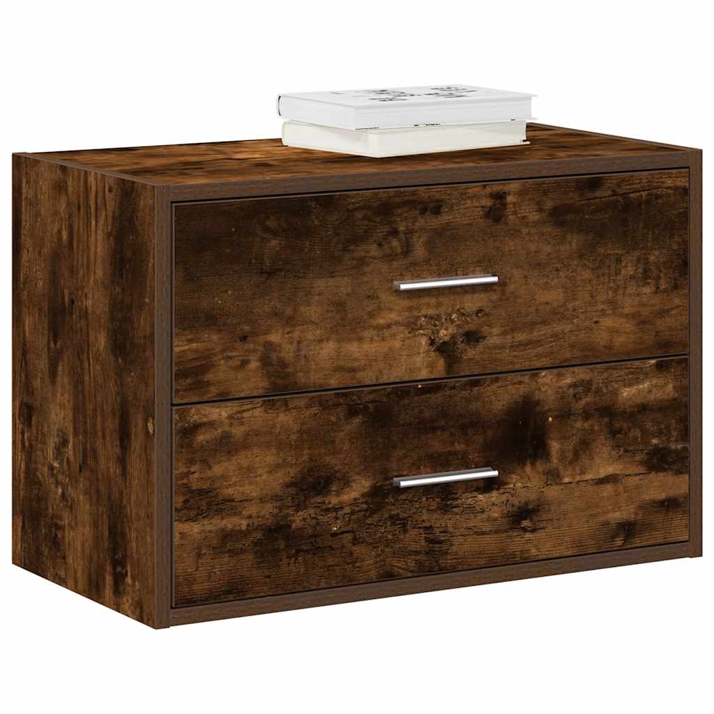 RIMA I Oak Finish Chest of Drawers - Small-sized, 2 Drawers