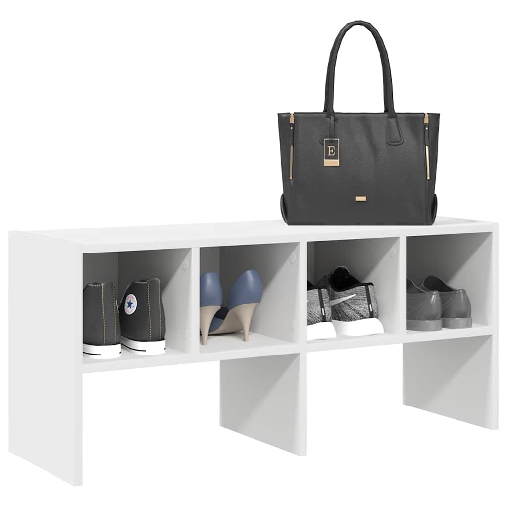 OMNI Medium Shoe Rack Stackable White