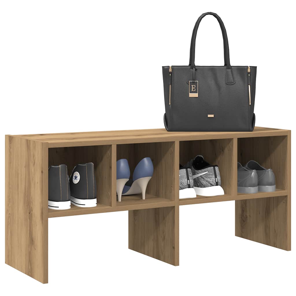 OMNI Medium Shoe Rack Stackable Artisan Oak