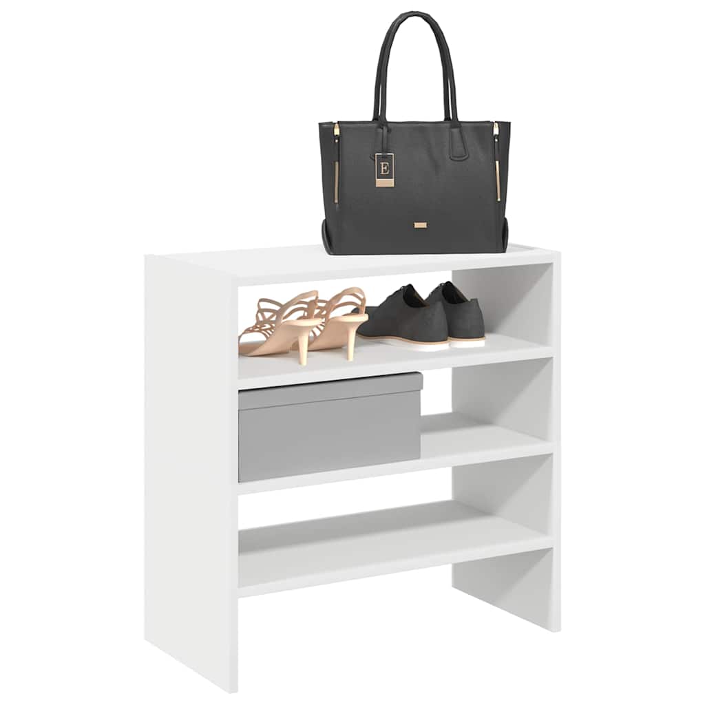 MARINER Small Shoe Racks 2 Pieces Stackable White