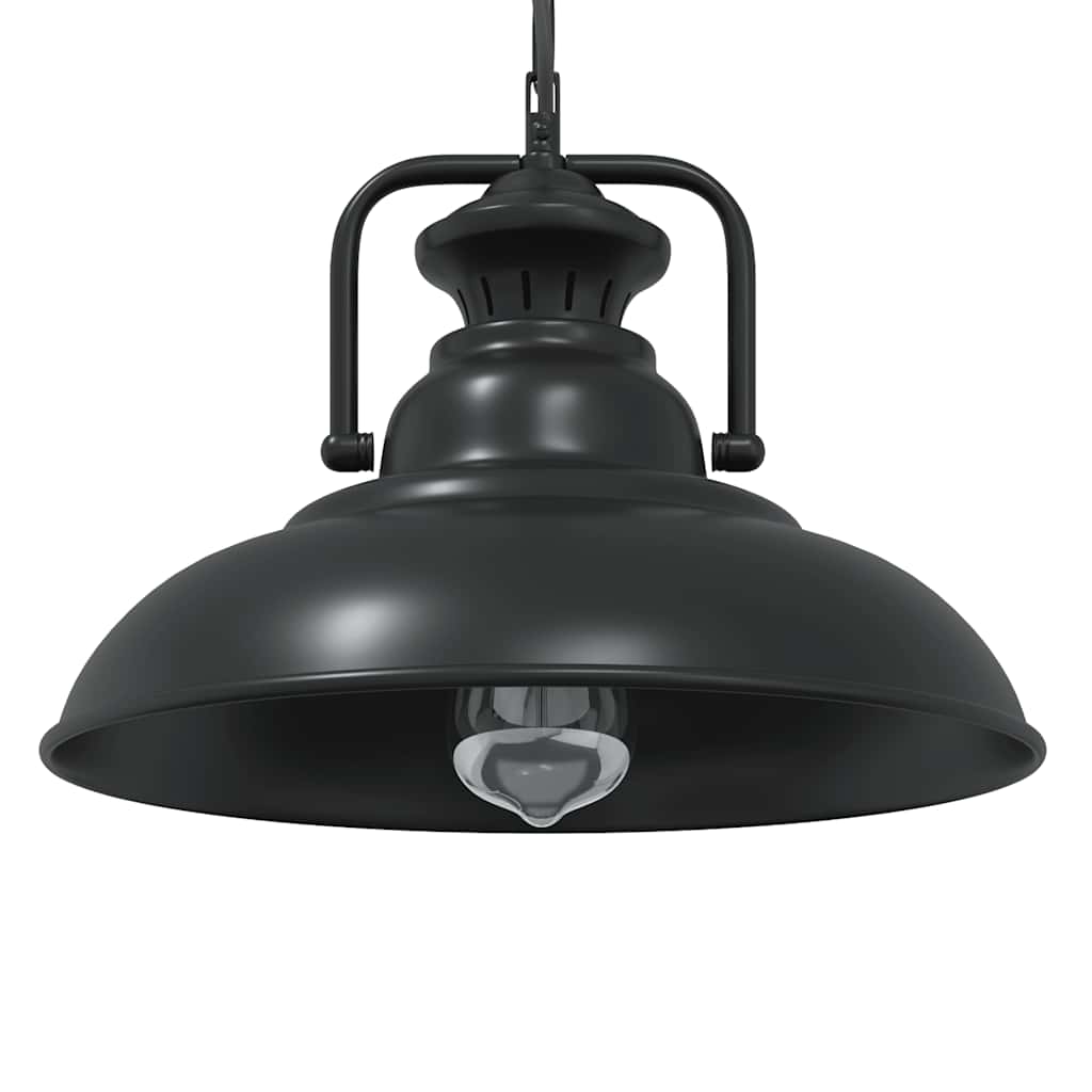 Pendant Lamp E27 Black 31 cm Iron
