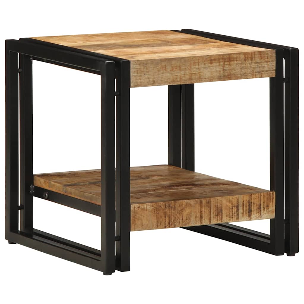 Coffee Table 40x50x38 cm Solid Rough Wood Mango