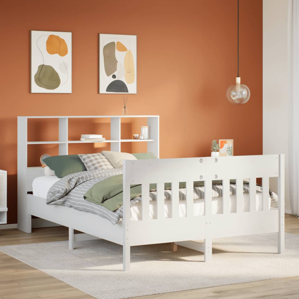 Bedframe White 160x200cm Solid Wood Pine