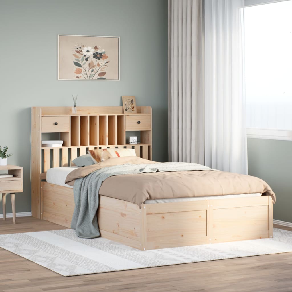 Bedframe 135x190cm Double Solid Wood Pine