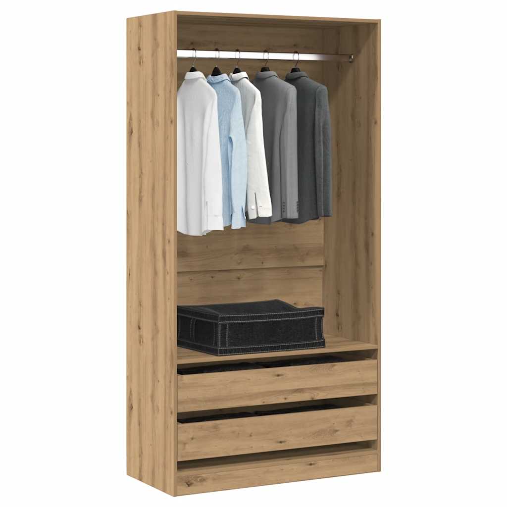 Wardrobe Artisan Oak 100x50x200 cm Engineered Wood