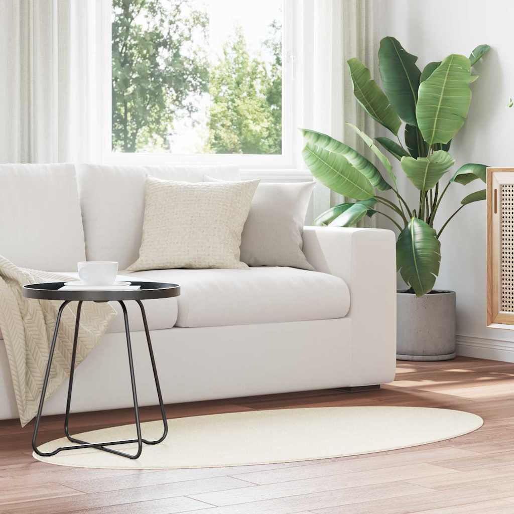 Rugs Folding Cream 80 x 150 cm Polyester