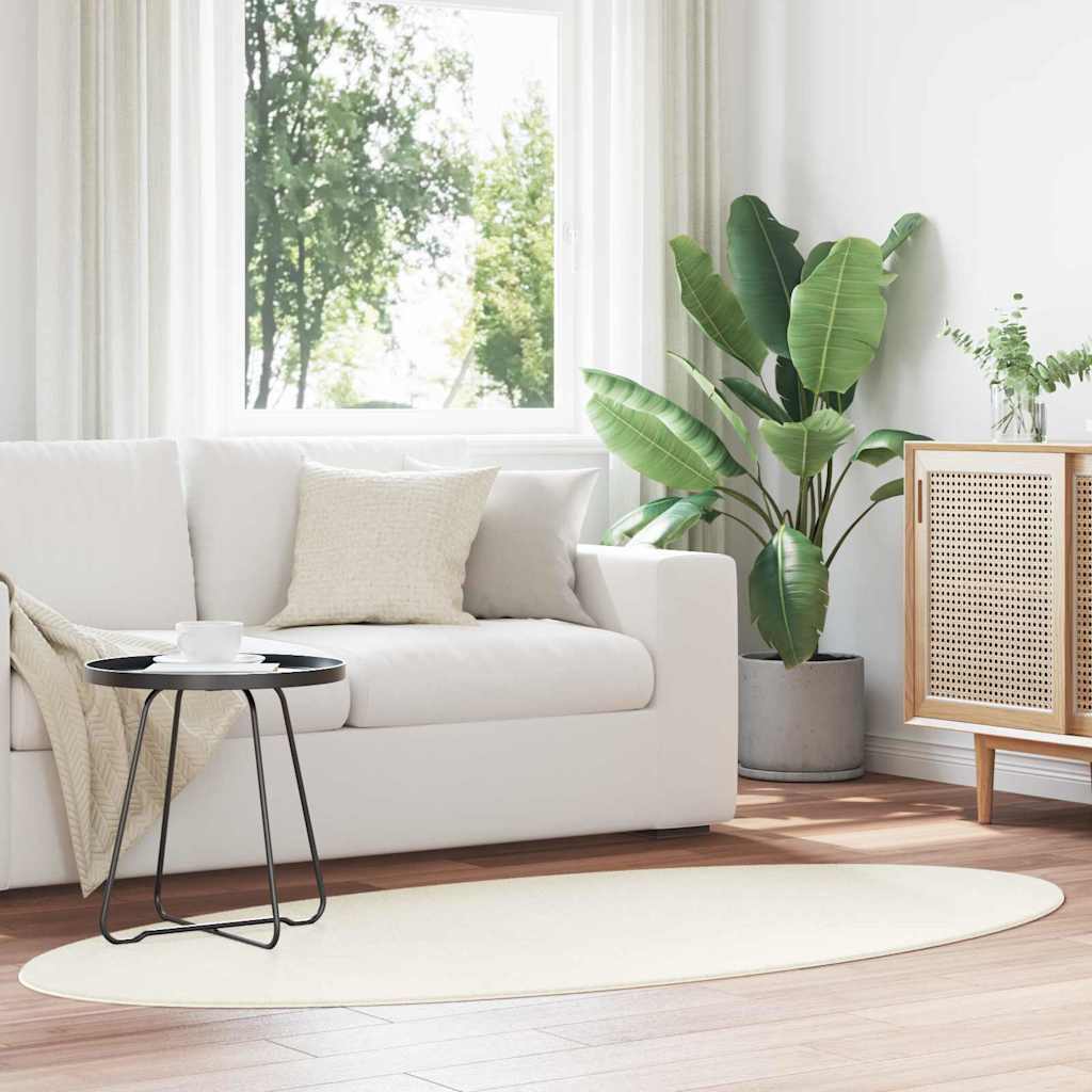 Rugs Folding Cream 100 x 200 cm Wool