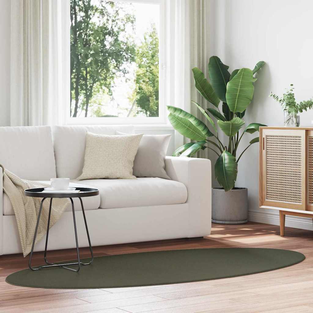 Rugs Folding Forest green 100 x 200 cm Wool
