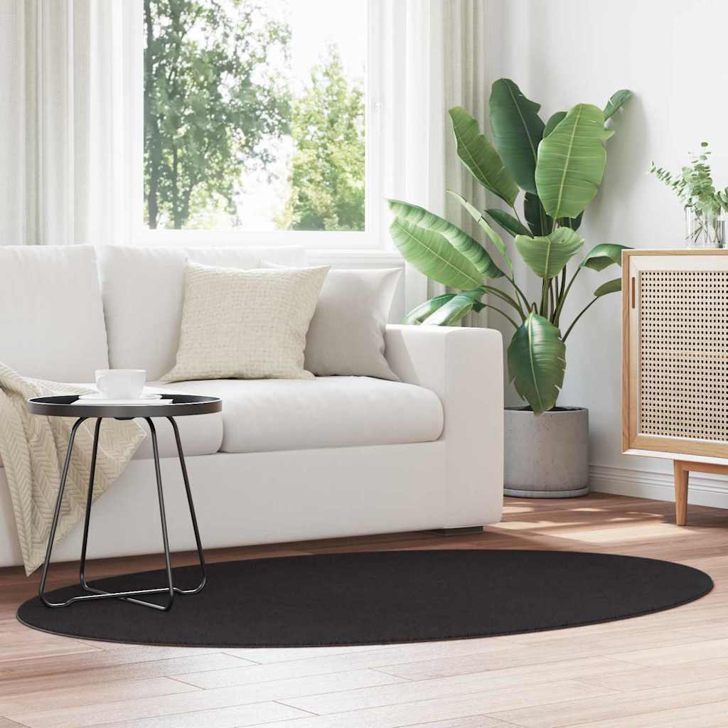 Rugs Folding Black 120 x 170 cm Polyester