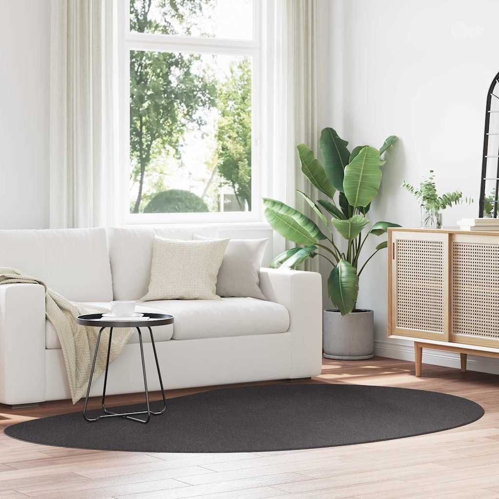 Rug Folding Anthracite 160 x 230 cm Cotton
