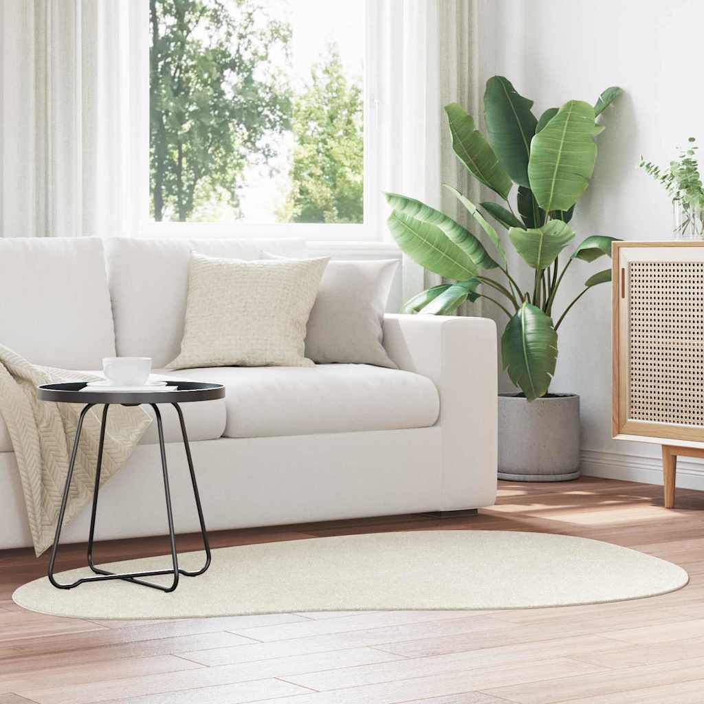 Rug Folding Cream 120 x 170 cm Polyester
