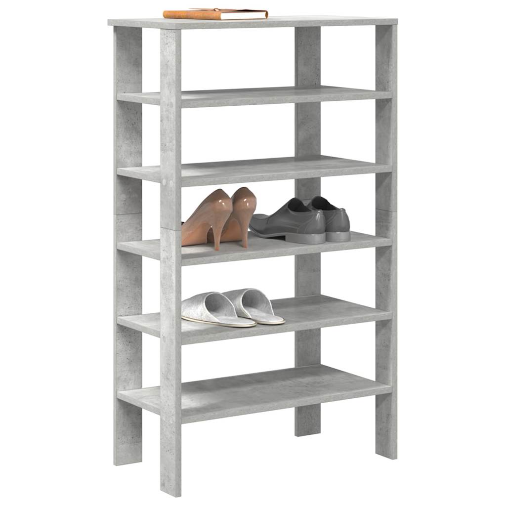 DAYBREAK Large Shoe Rack Concrete Oak