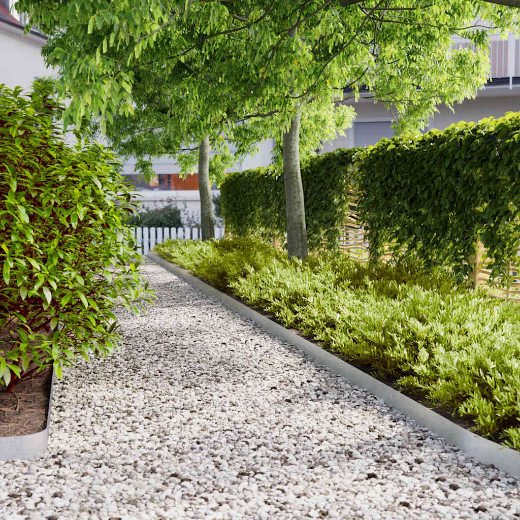Lawn Edgings 50 pcs 10x103 cm Galvanised Steel