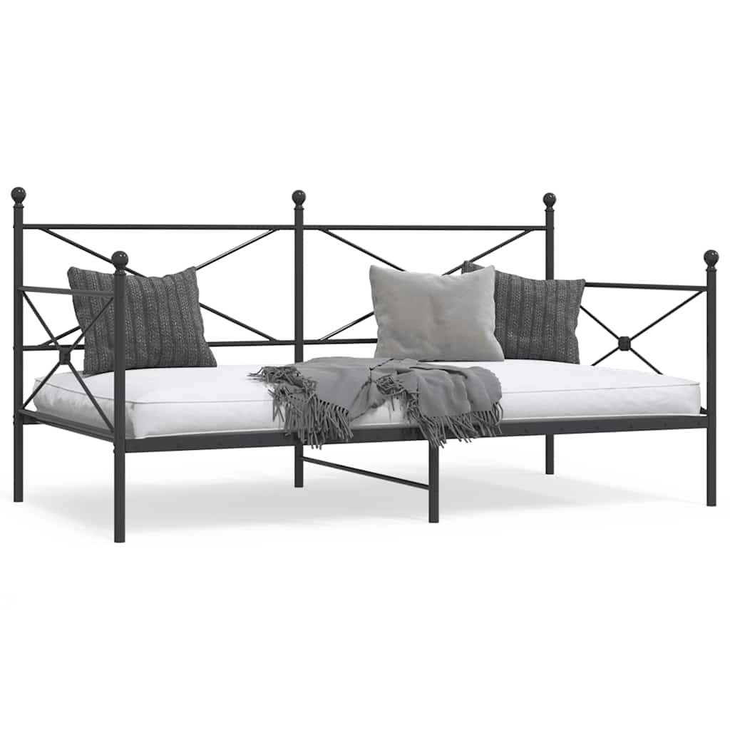 Daybed Black 100x200cm Steel