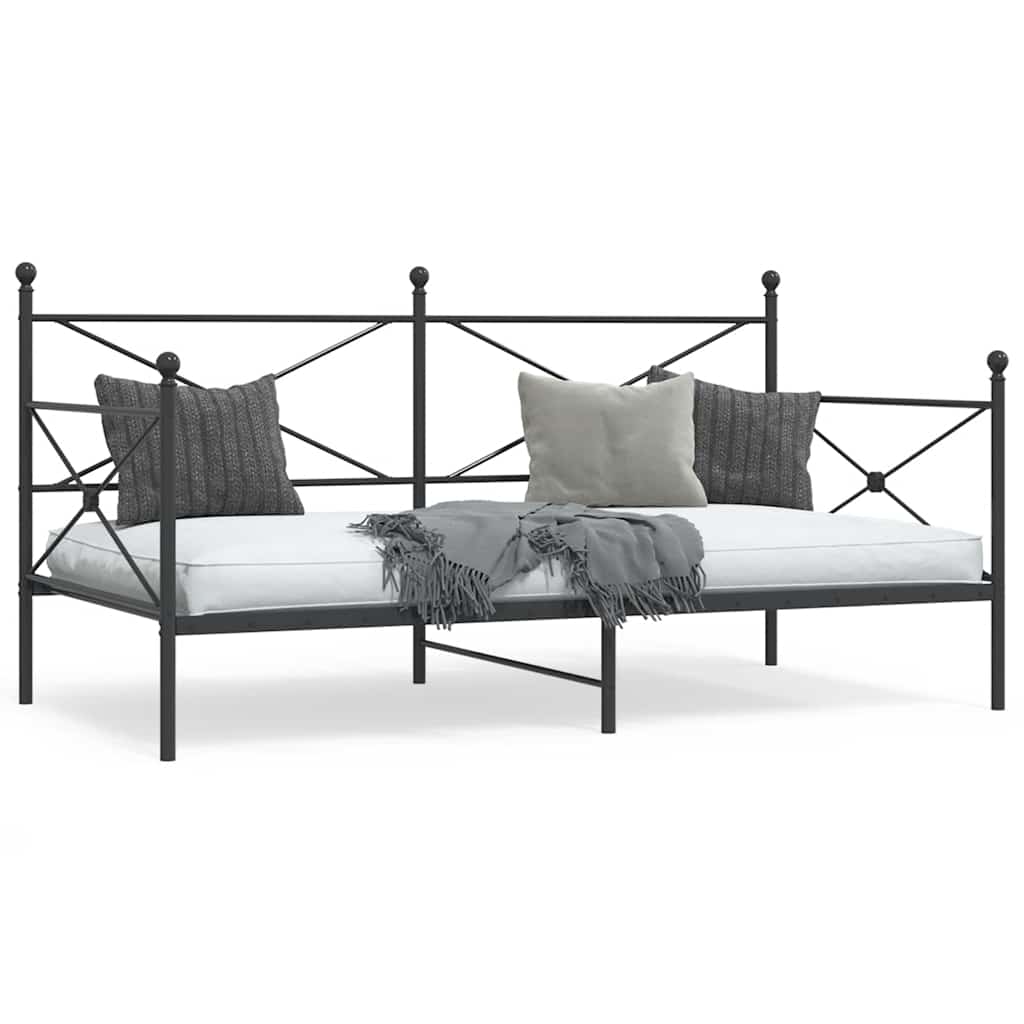 Daybed Black 107x203cm Steel