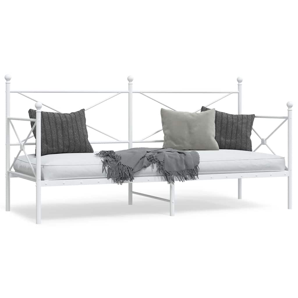 Daybed White 90x200cm Steel