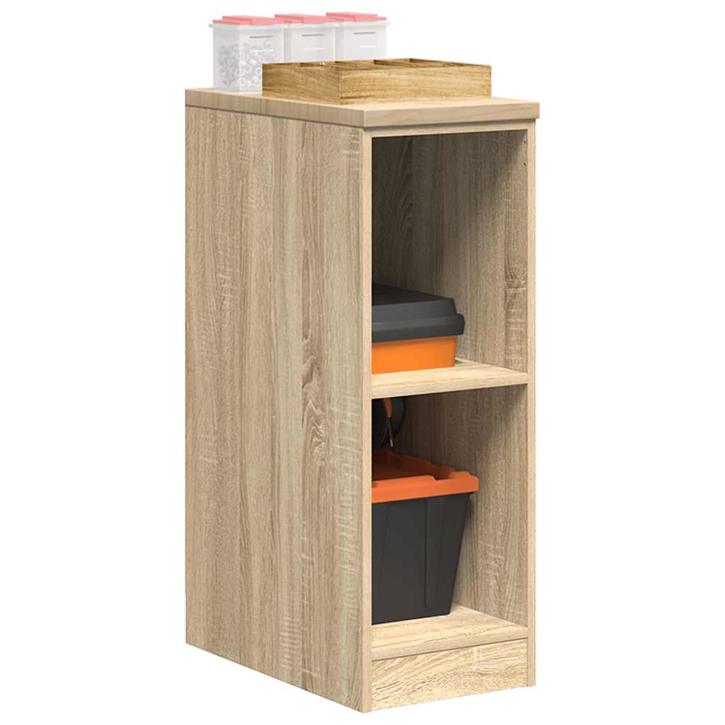 Garage Storage Cabinet Sonoma Oak 30x51x85 cm Solid Wood Pine