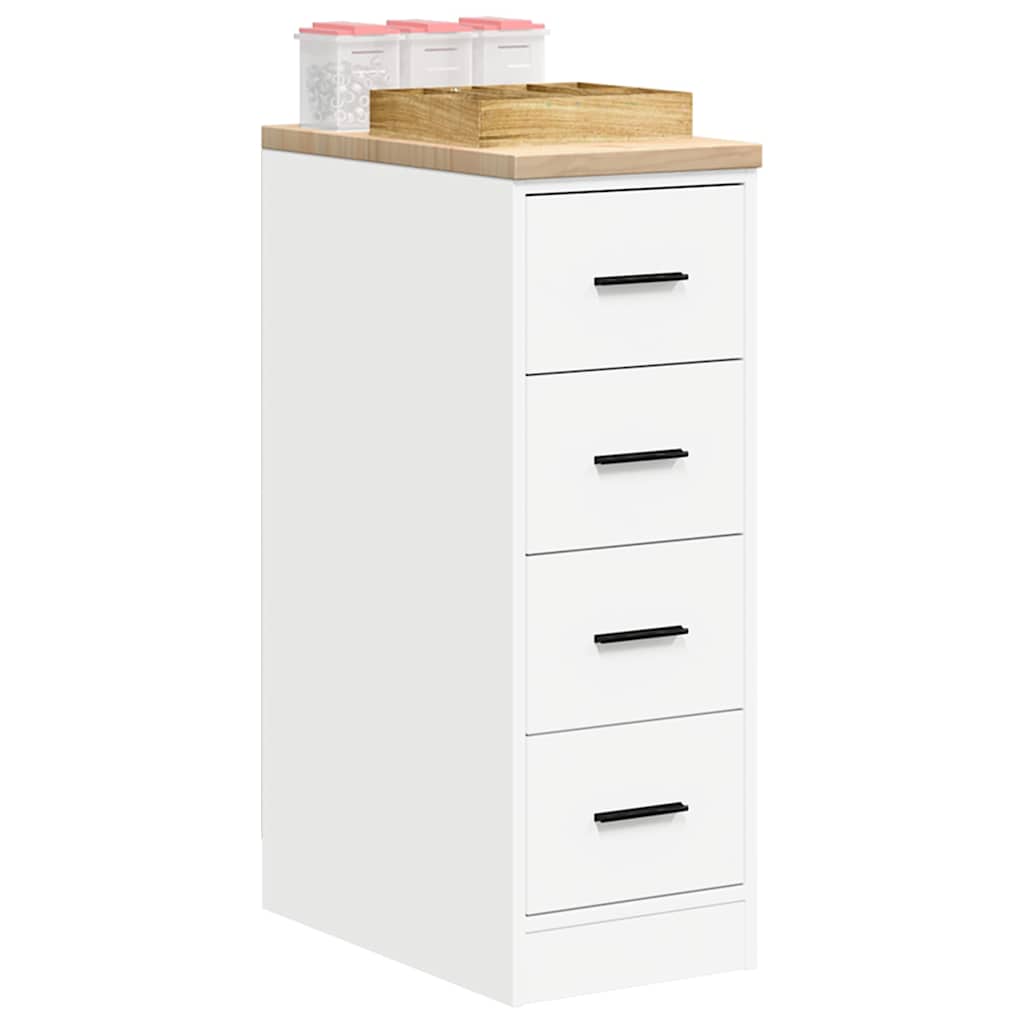 Garage Storage Cabinet White 30x51x85 cm Solid Wood Pine