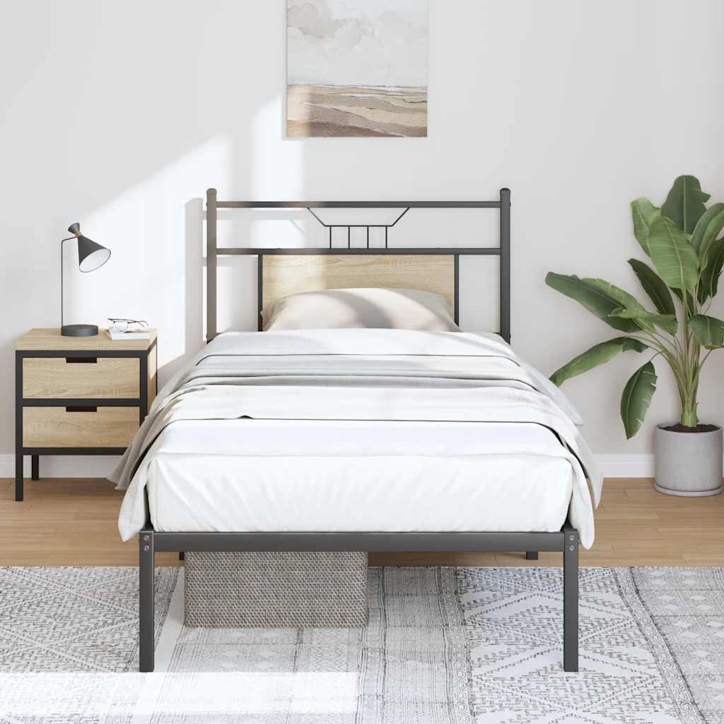 Bedframe Sonoma Oak 80x200cm Engineered Wood