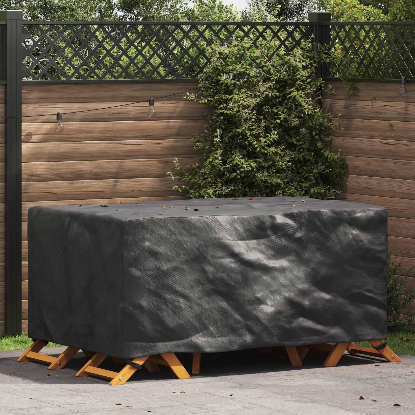 RELM Furniture Cover Plain 172x113x73 cm 420D - Black