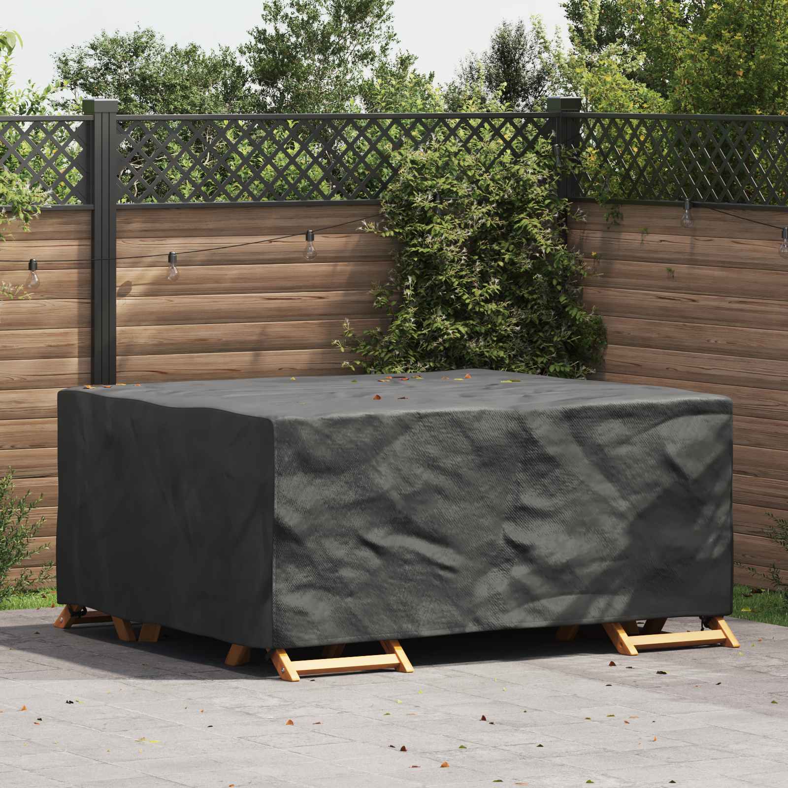 RELM Furniture Cover Plain 200x165x80 cm 420D - Black