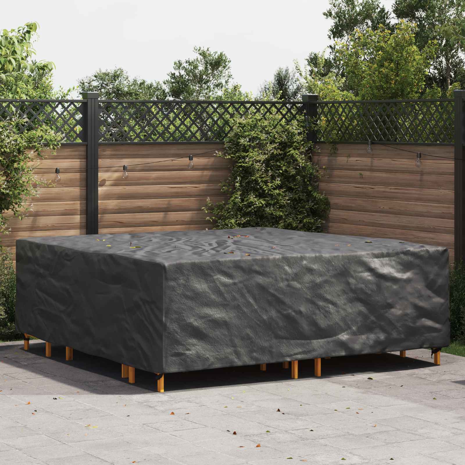 RELM Furniture Cover Plain 220x220x70 cm 420D - Black