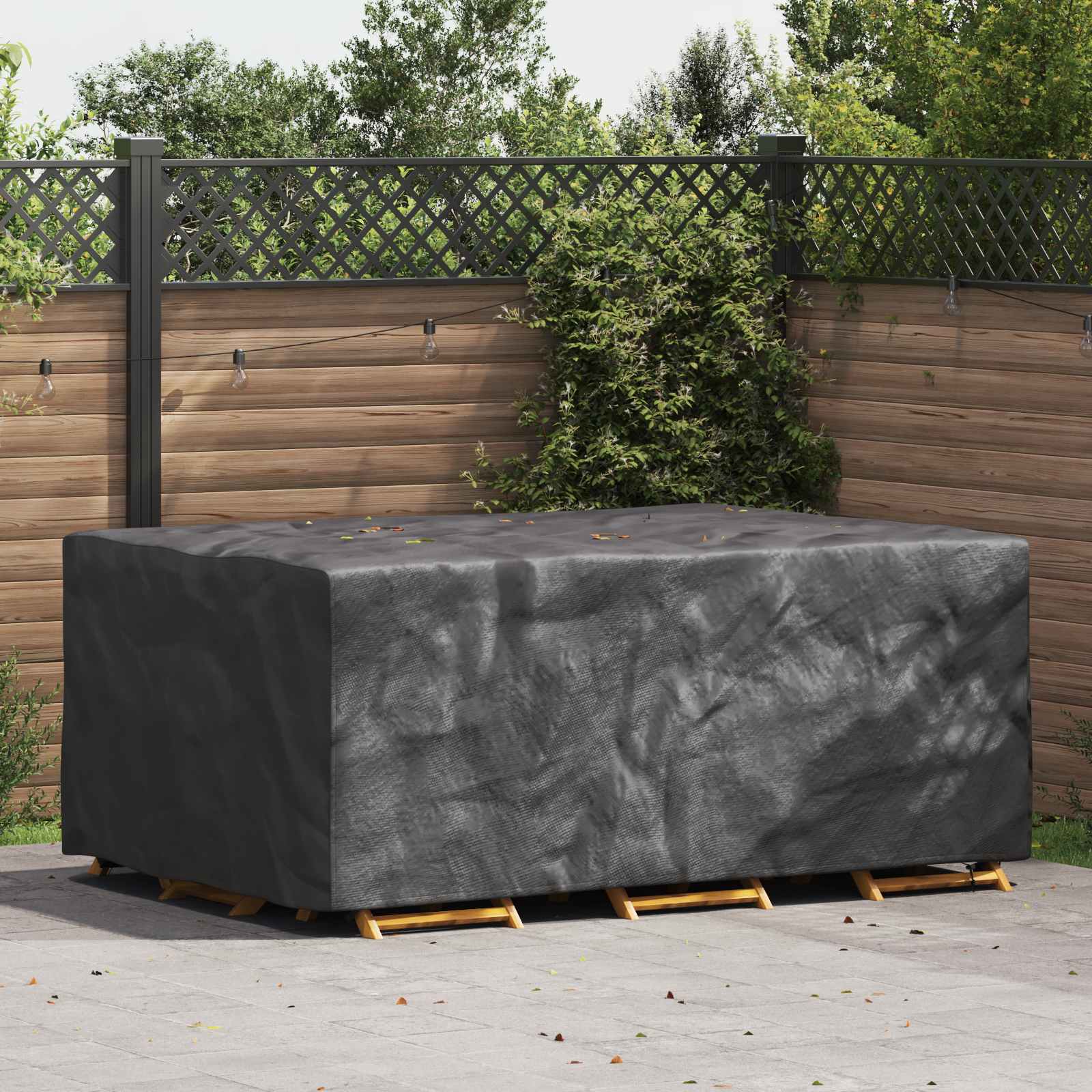 RELM Furniture Cover Plain 230x165x80 cm 420D - Black