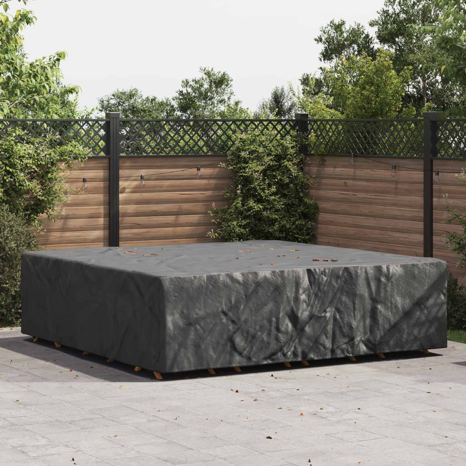 RELM Furniture Cover Plain 260x260x90 cm 420D - Black