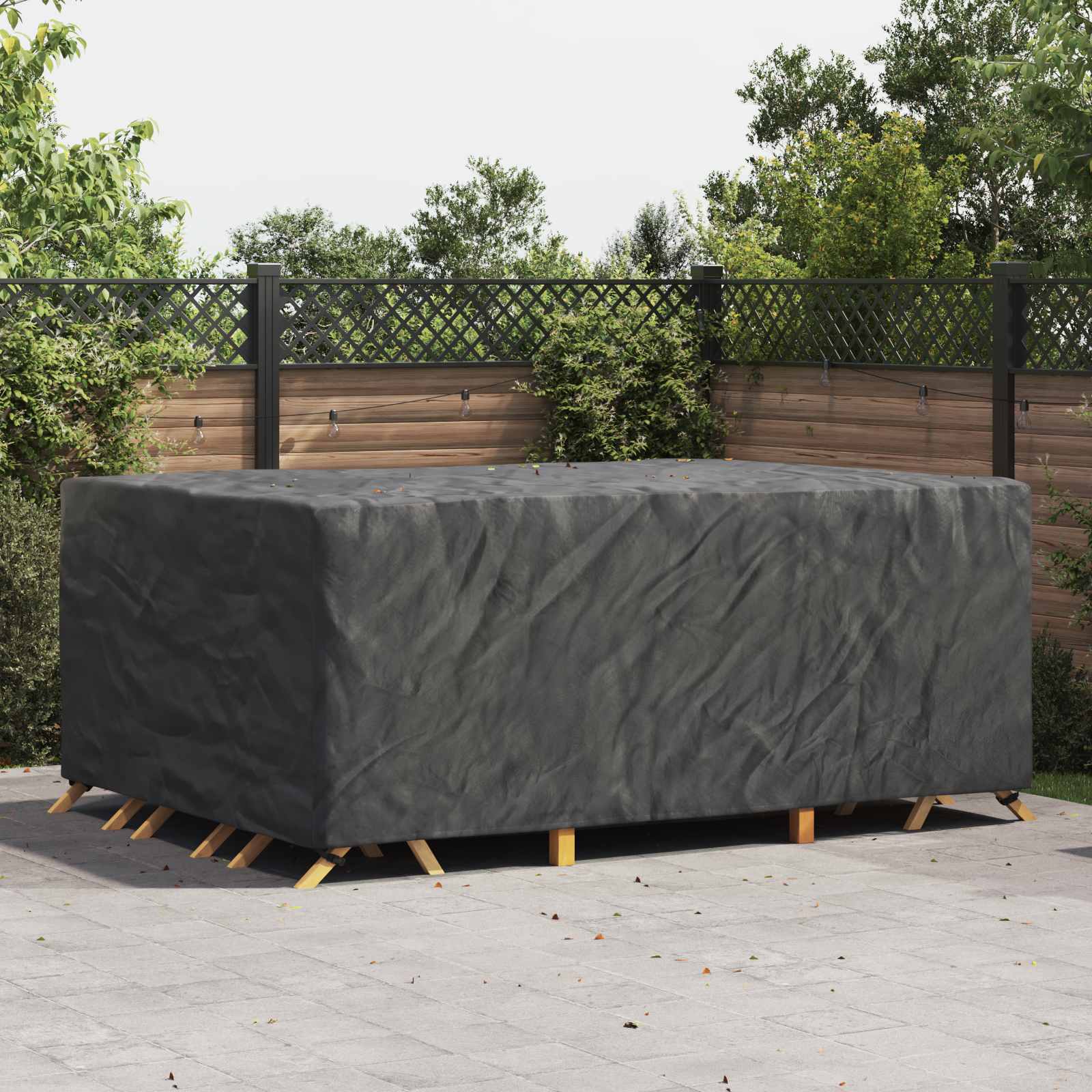 RELM Furniture Cover Plain 280x204x106 cm 210D - Black