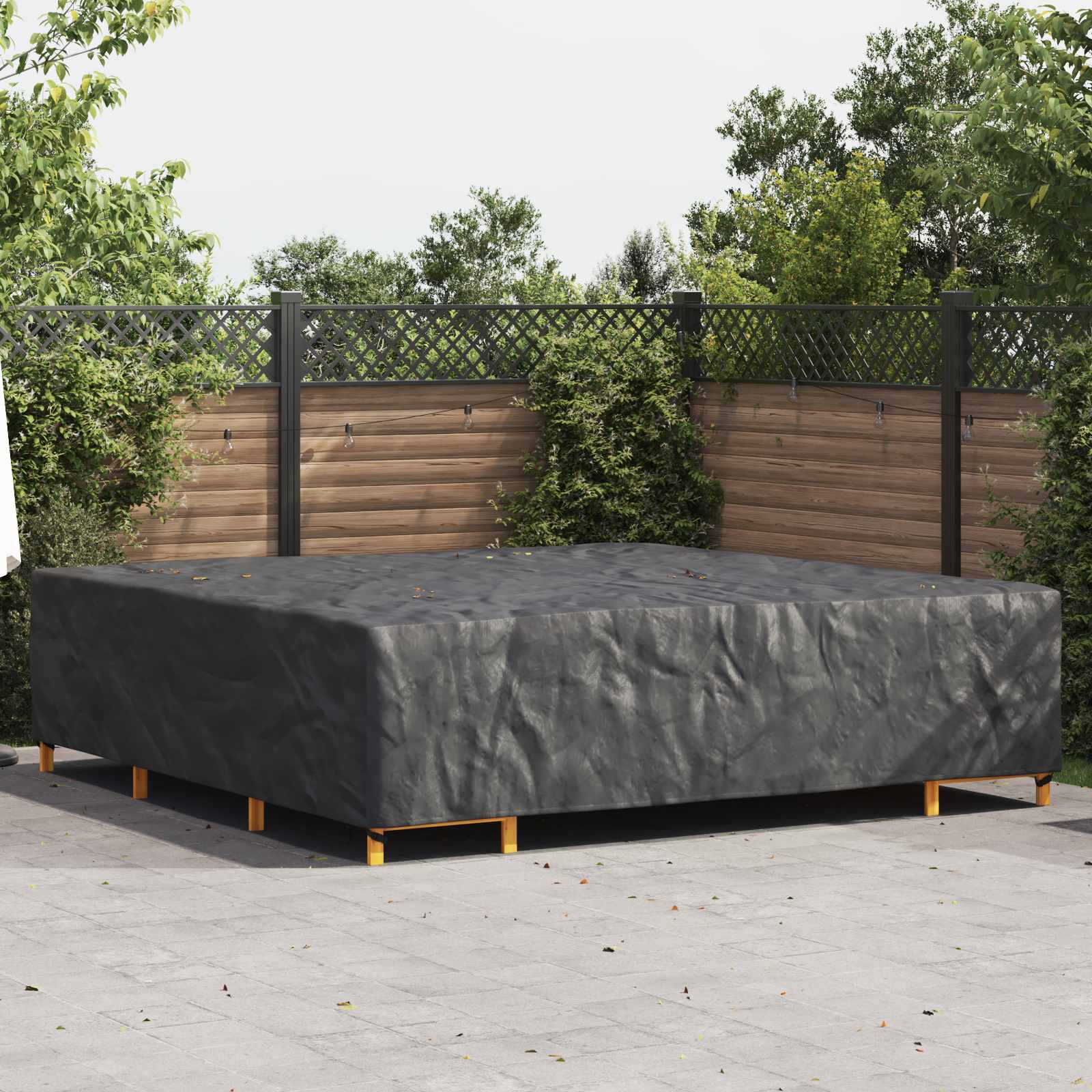 RELM Furniture Cover Plain 300x300x70 cm 420D - Black