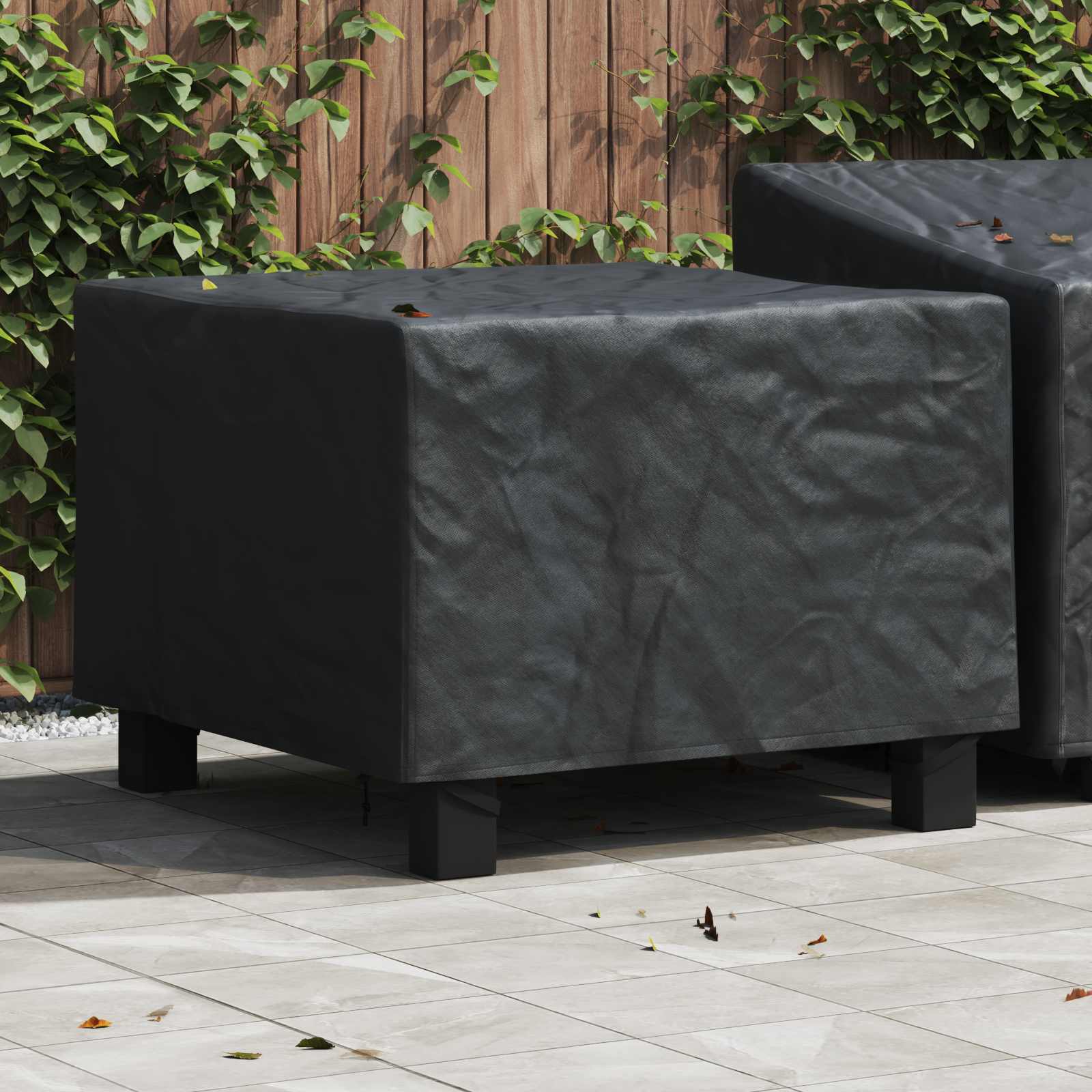 RELM Furniture Cover Plain 99x99x60 cm 210D Oxford Fabric - Black