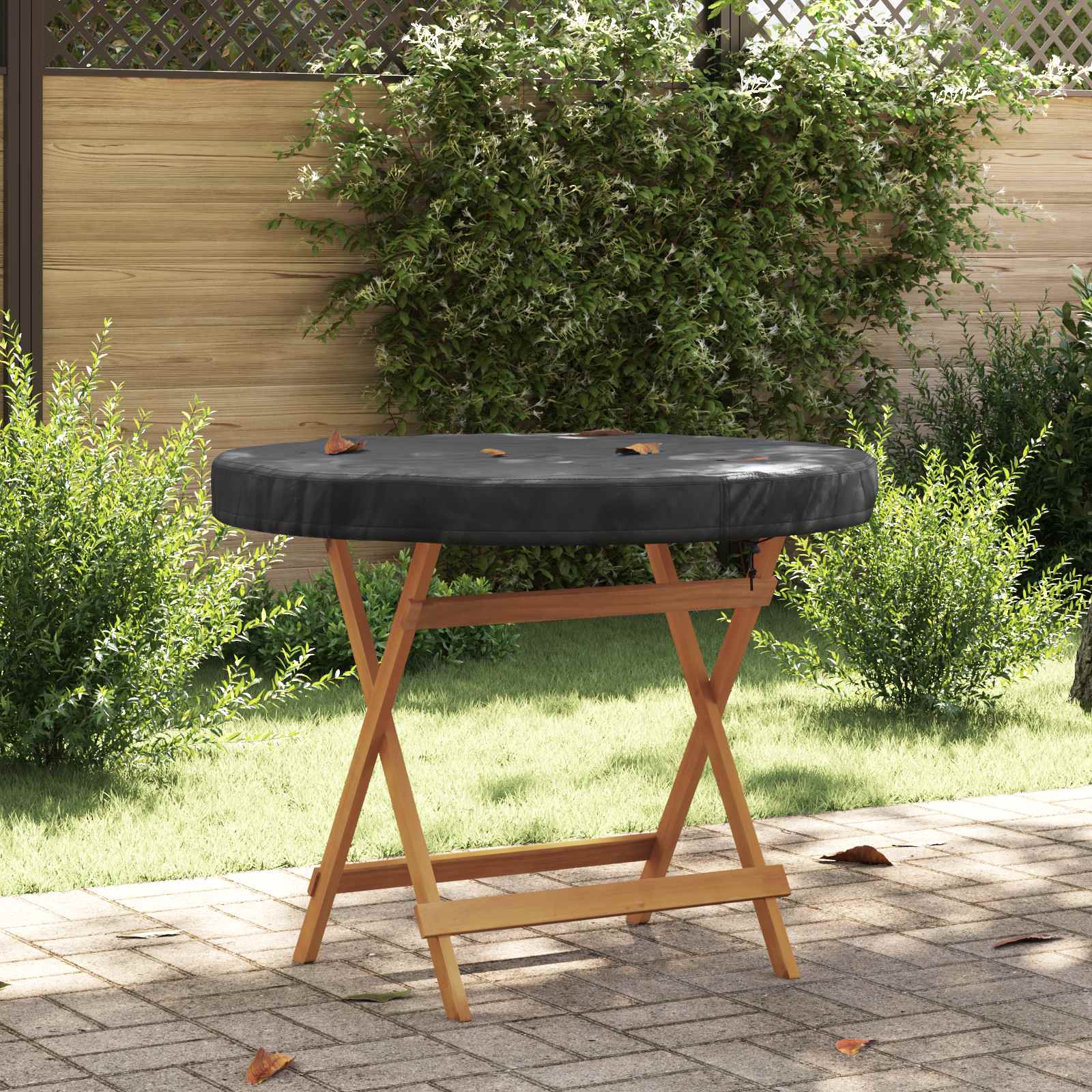RELM Outdoor Table Cover 92x92x10 cm 210D Oxford Fbric - Black
