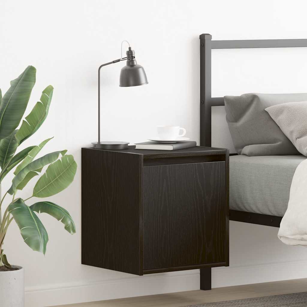 Wall-Mounted Bedside Cabinets 2 Pieces Black 38x34x40 cm