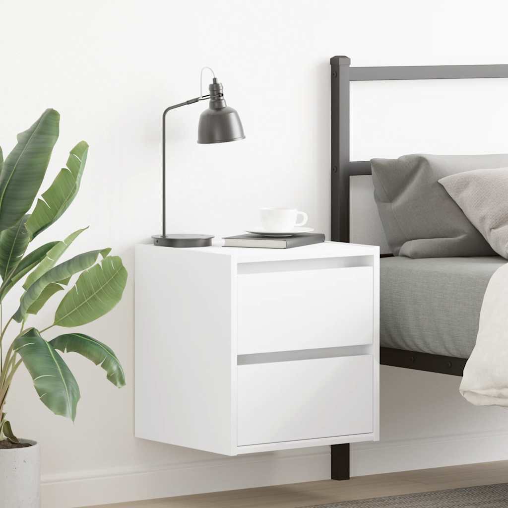 Wall-mounted Bedside Cabinets 2 Pieces White 38x34x40 cm