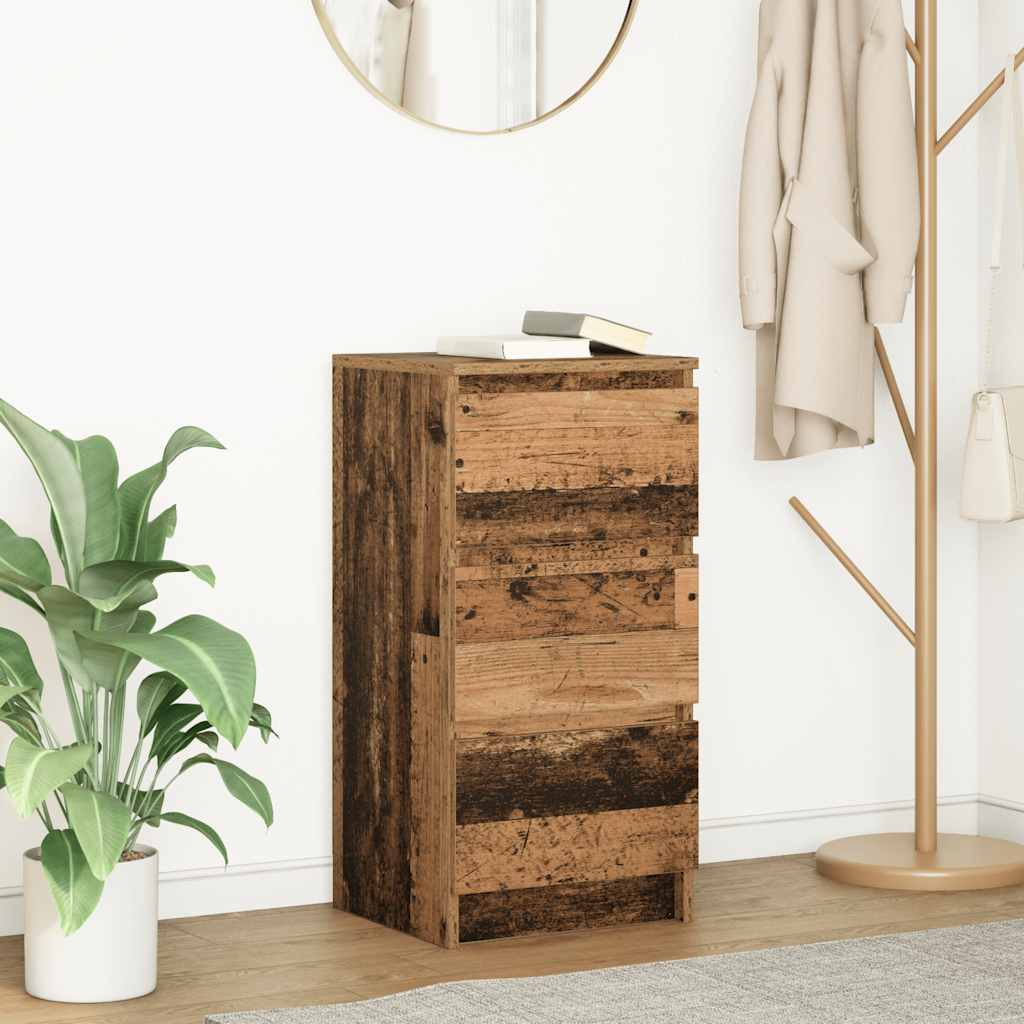 Sideboard Old Wood 37.5x35x76 cm Engineered Wood