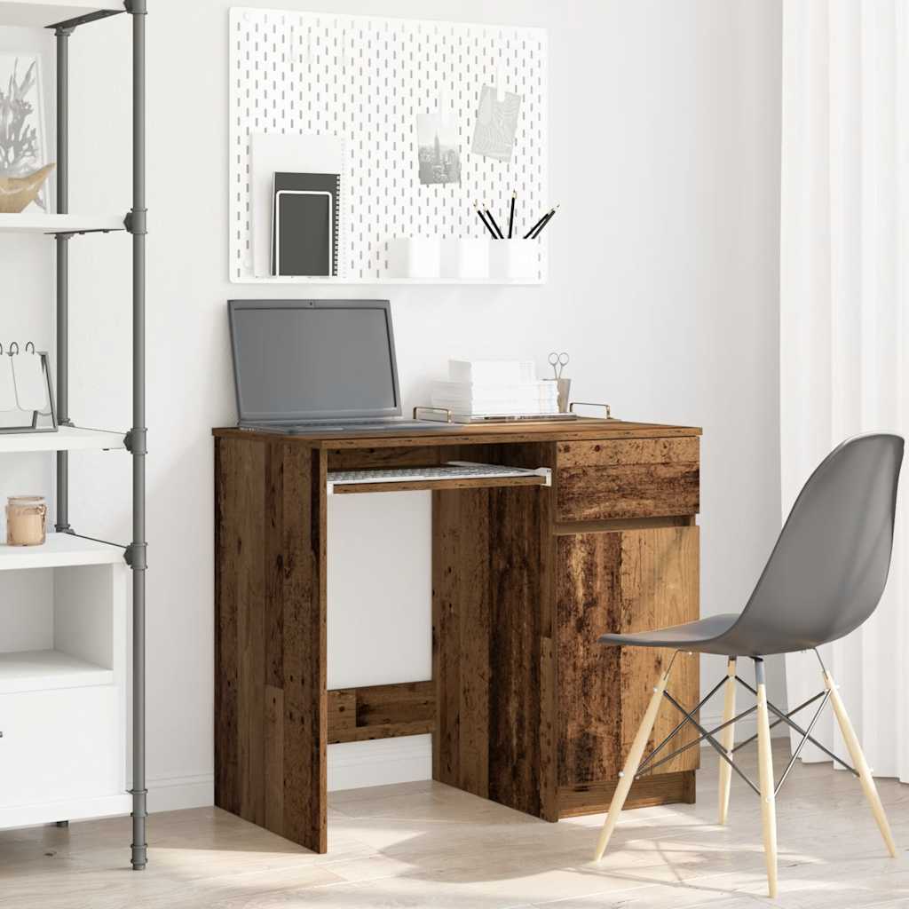 Desk Old Wood 86x49x76 cm Engineered Wood