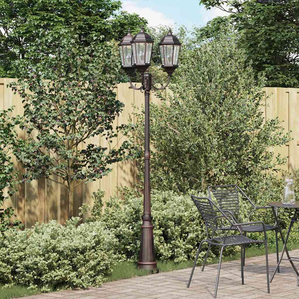 TAIMERE Garden Light Bronze 61x53x235 cm and Glass Aluminium