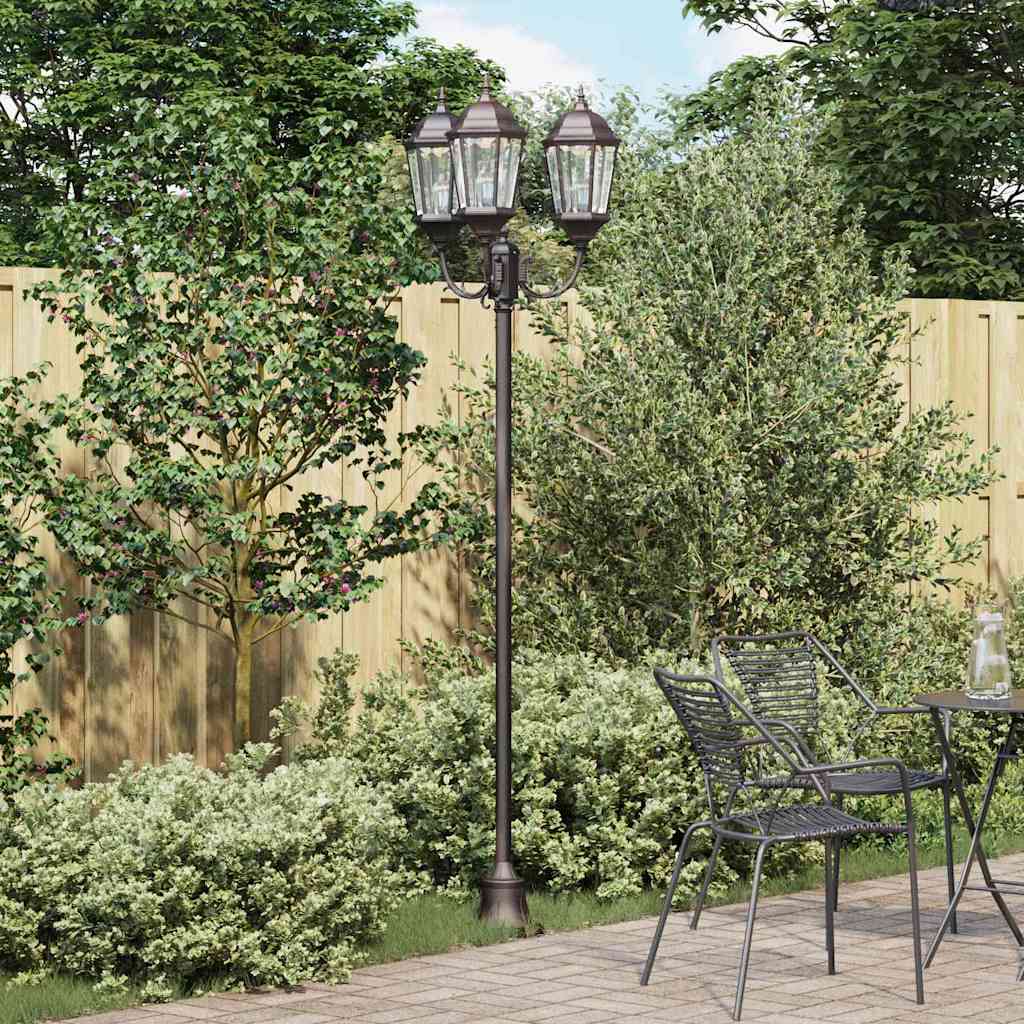 TAIMERE Garden Light Bronze 57x49x241 cm and Glass Aluminium