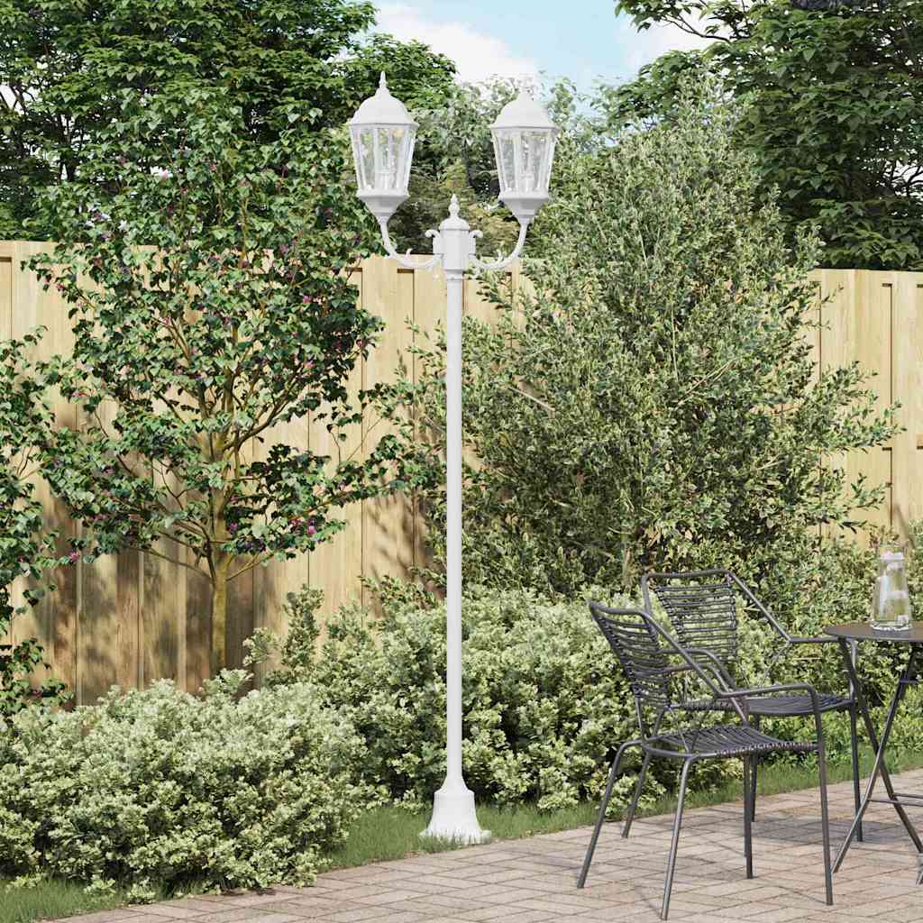 TAIMERE Garden Light 68x20x235 cm and Glass Aluminium - White