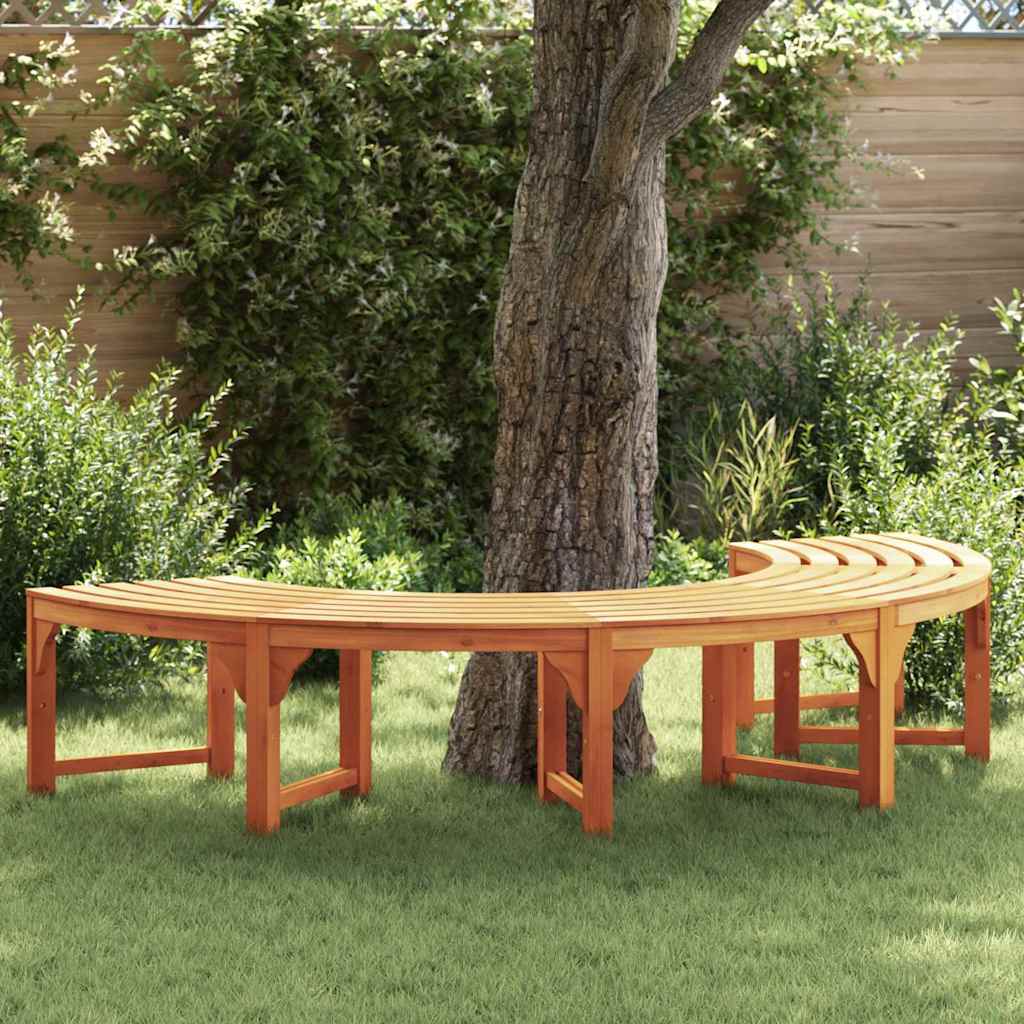 ELASH Tree Bench 160x80x45cm Solid Eucalyptus Wood - Natural