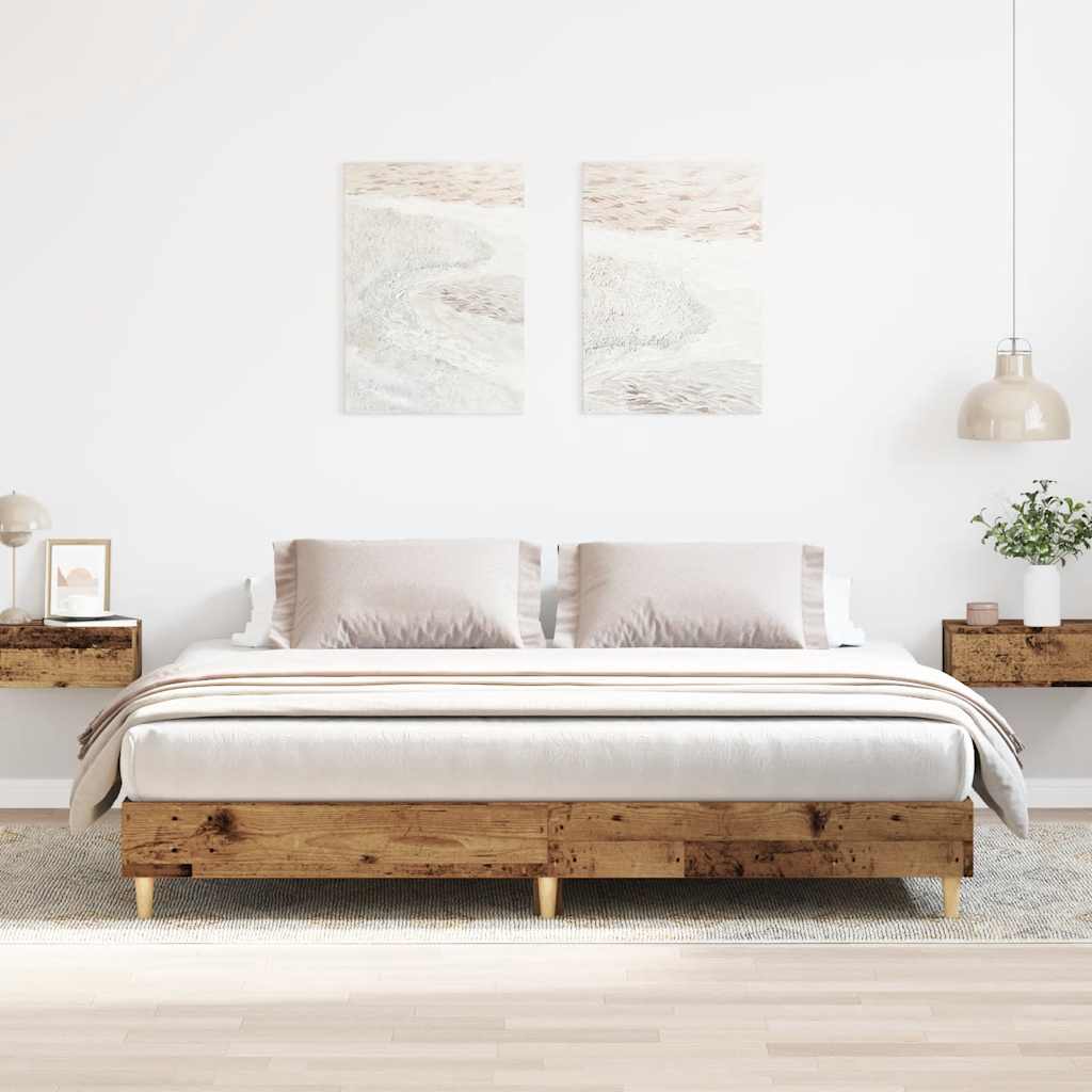 Bedframe Old Wood 180x200cm Engineered Wood