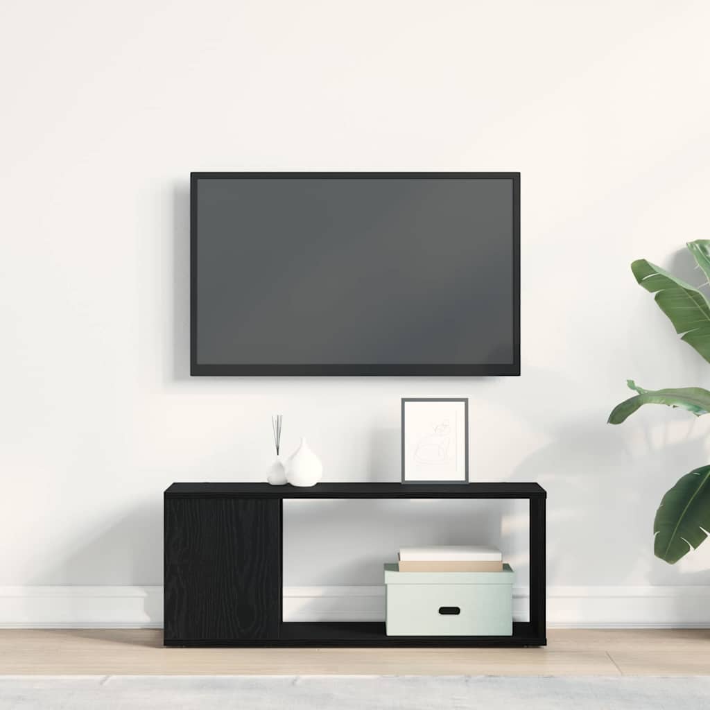 White TV Stand 80x24x32 cm Made from Engineered Wood