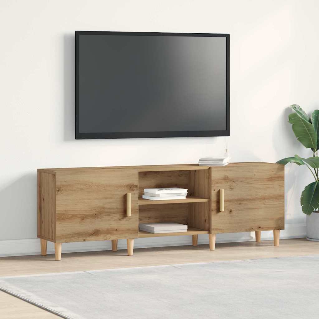 TV Stand in Artisan Oak - 150x30x50 cm - Made of Engineered Wood