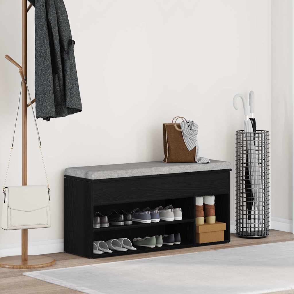 LIBERTY Medium Shoe Bench Black Oak