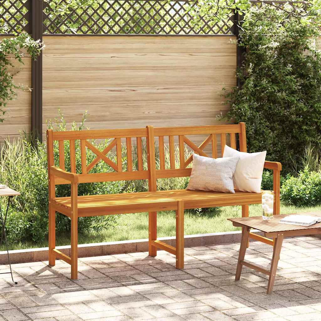 CLARIDG Garden Bench 150x56x90 cm Acacia Wooden - Brown