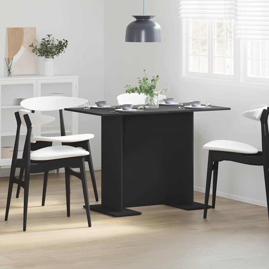 HORVALE Dining Table 110x60x75 cm Wooden - Black