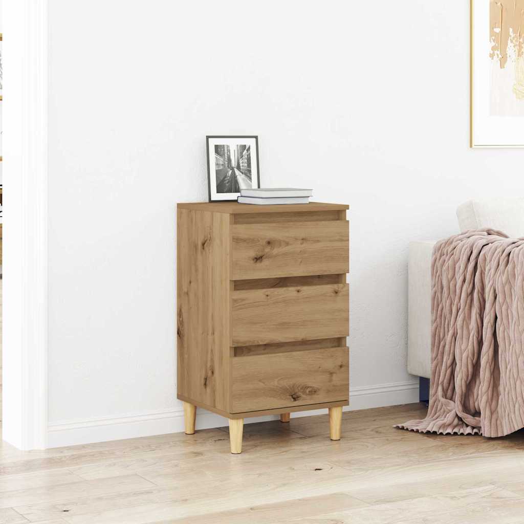 Bedside Cabinet Artisan Oak 40x35x70 cm Engineered Wood