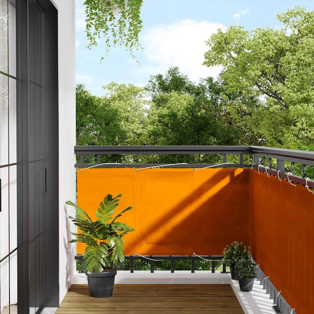EVASH Balcony Screen 120x1000 cm Polyester Oxford - Red