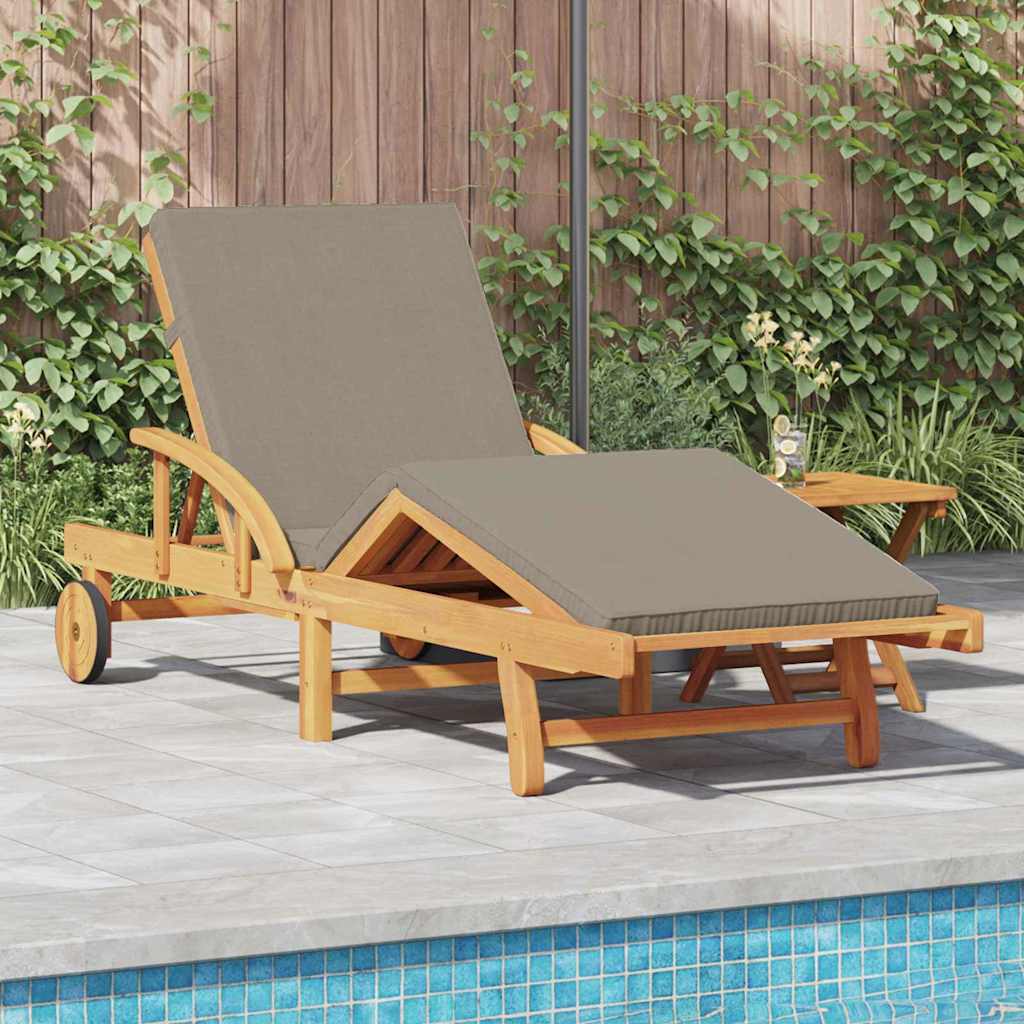 BETON Sun Lounger 2 pcs Taupe 200x67x84 cm Acacia Wooden